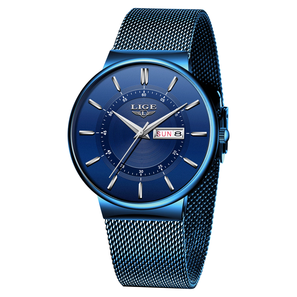LIGE Ultra-Thin Steel Quartz Watch
