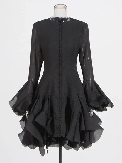 Long Sleeve Cinching Dress