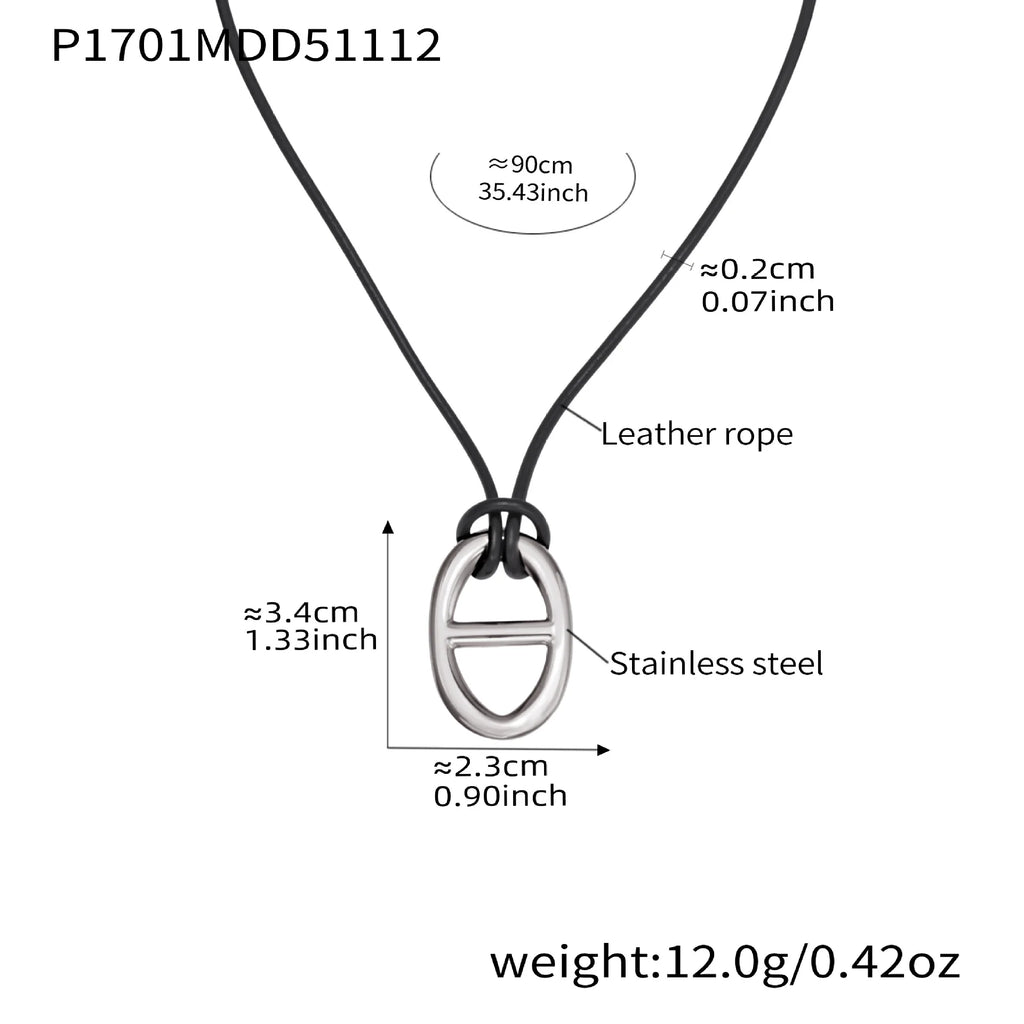 Letter Rope Chain Necklace
