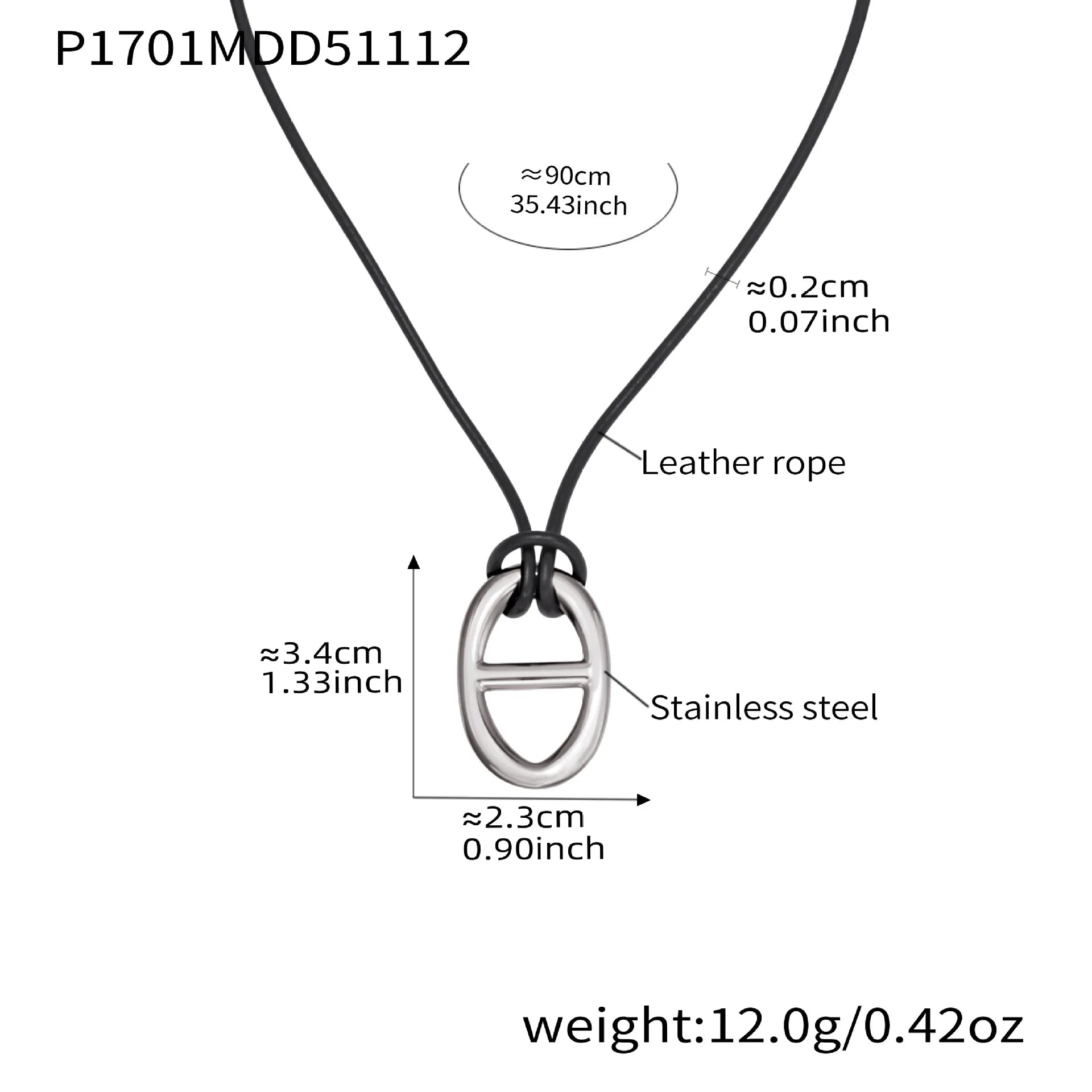 Letter Rope Chain Necklace