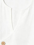 Linen Button-Front Tank Top