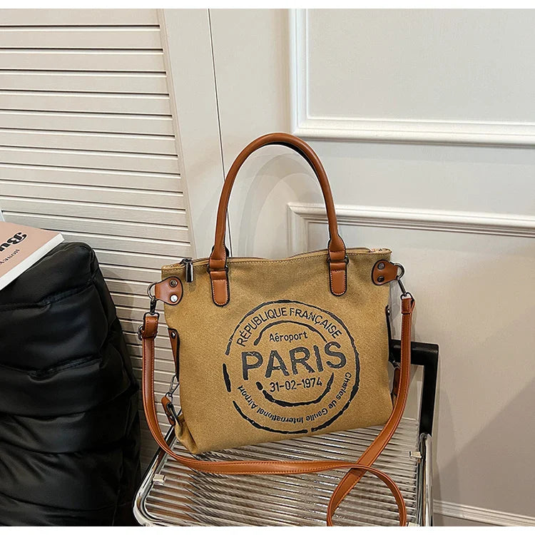 Retro Canvas Tote Bag