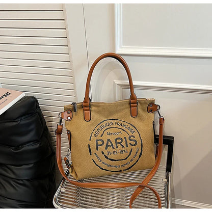 Retro Canvas Tote Bag