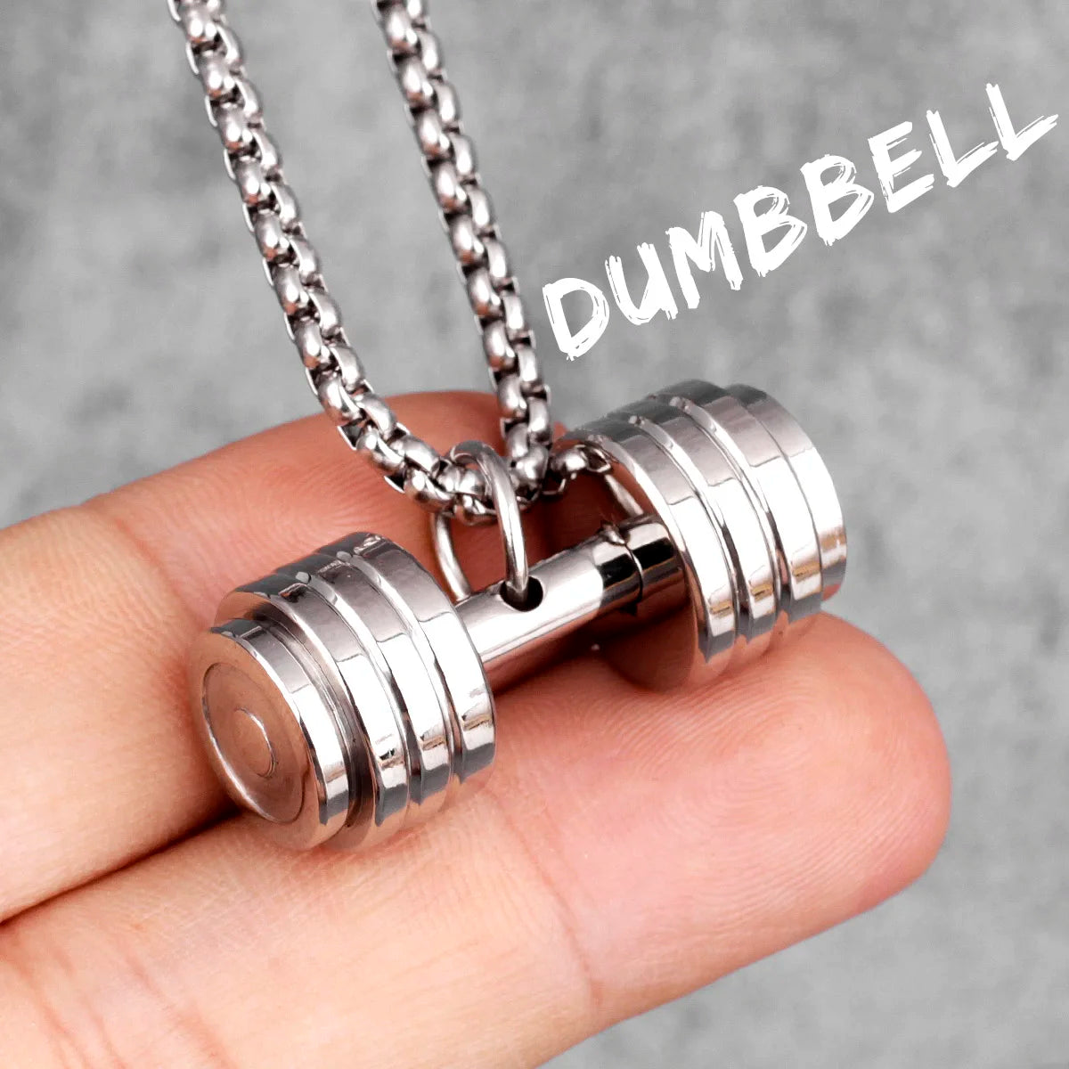 Metal Town Dumbbell Necklace