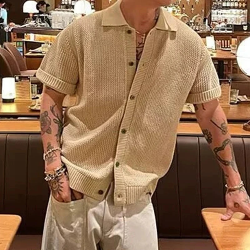 Solid Casual Knit Shirt