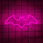 Bat and Ghost Neon Sign