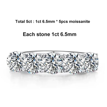 Women’s Moissanite Sterling Silver Ring