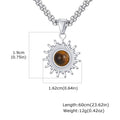 Vnox Sunflower Pendant Necklace