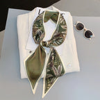 Horse Pattern Long Silk Scarf