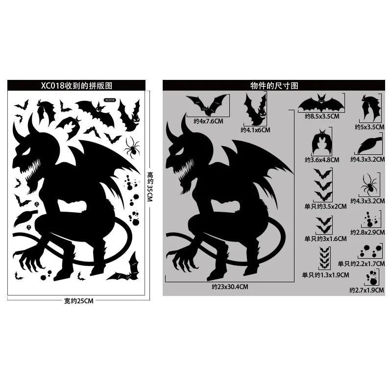 Halloween Skeleton Hand Stickers