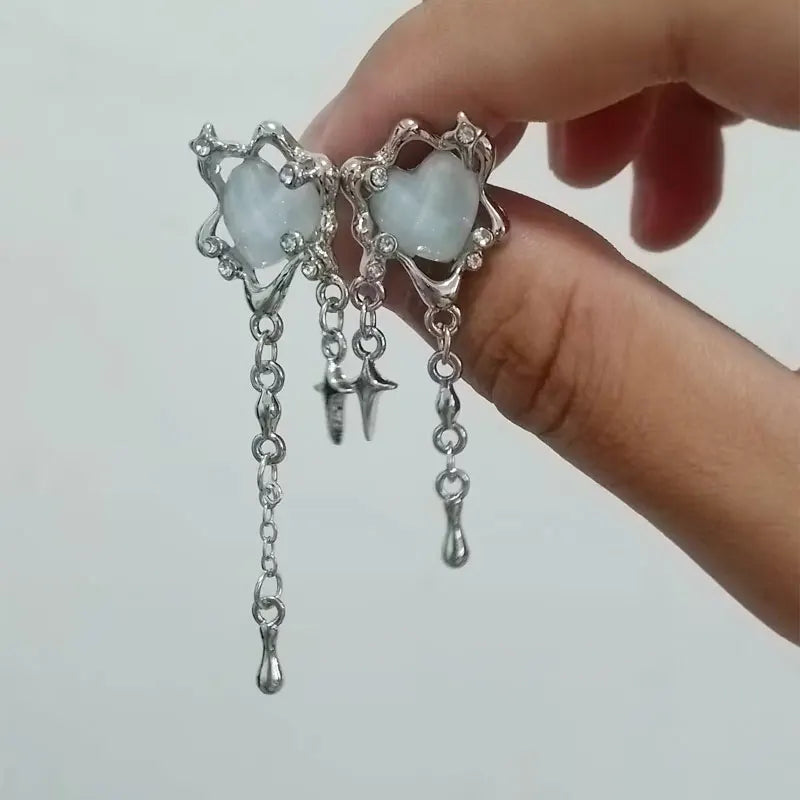 Irregular Metal Clip Earrings