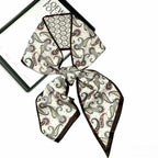 Graphic Ribbon Long Strip Scarf