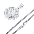 Mprainbow Viking Compass Necklace