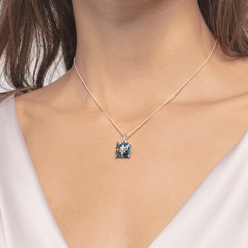 Star Blue Stone Pendant