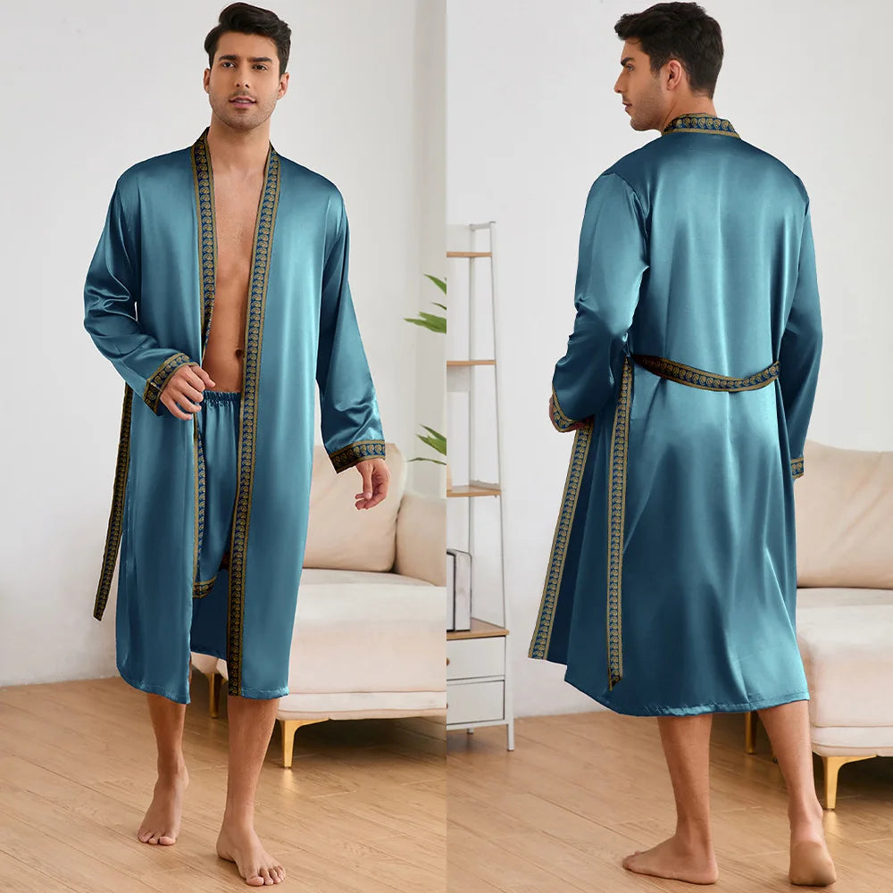 Robe Shorts Pajamas Set Bathrobe