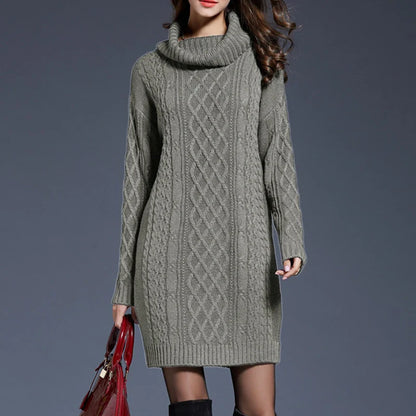 Plus Size Knitted Sweater Dress