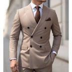 Sage Green Double-Breasted Wedding Suit