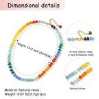 Rainbow Gemstone Choker Necklace