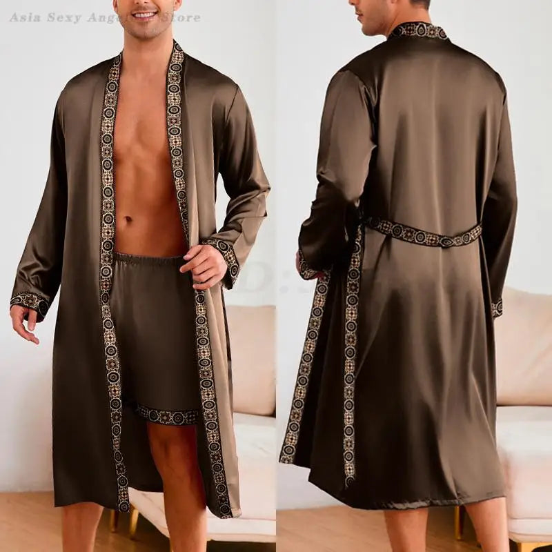 Robe Shorts Pajamas Set Bathrobe