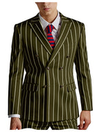 Pinstripe Double-Breasted Slim Tuxedo