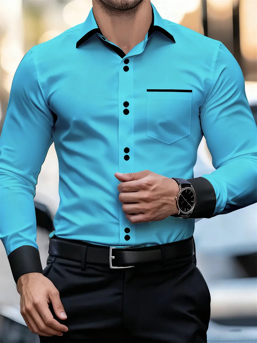 Printed Casual Collar Long Sleeve Shirt