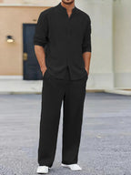 Loungewear Long-Sleeve Trousers Set