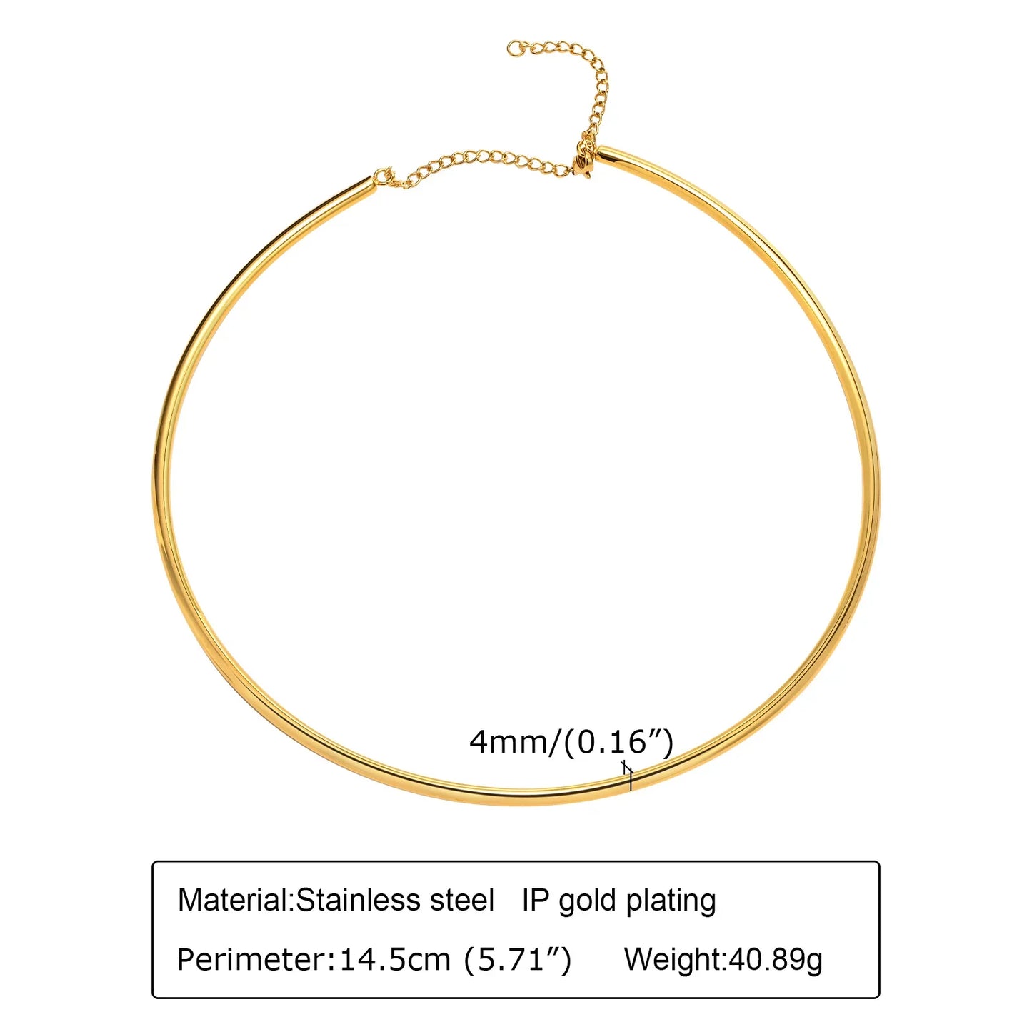 Open Collar Choker Necklace