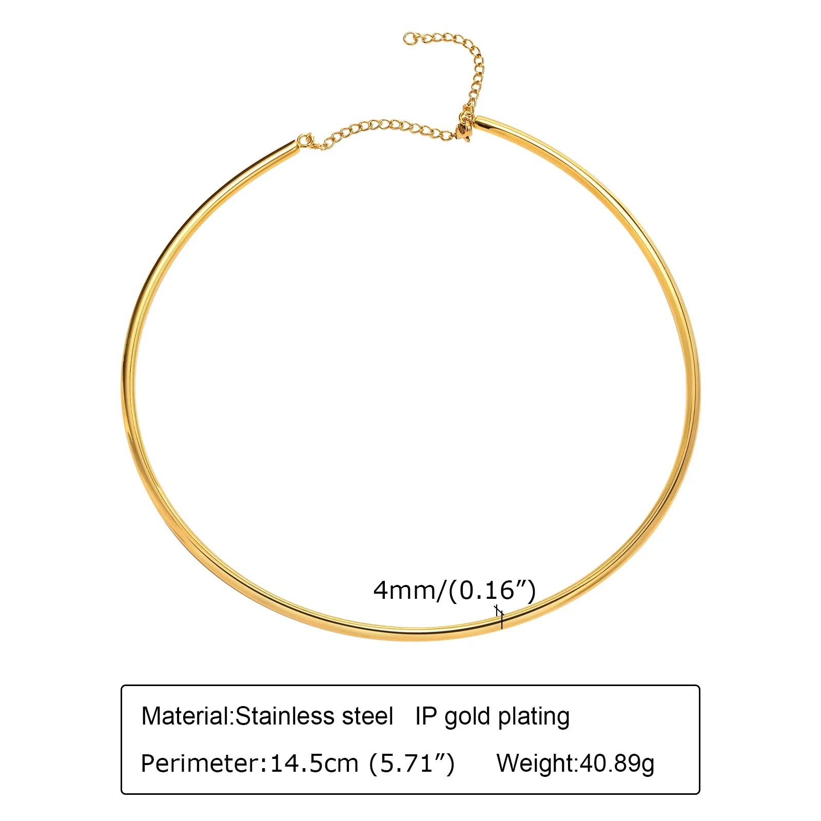 Open Collar Choker Necklace