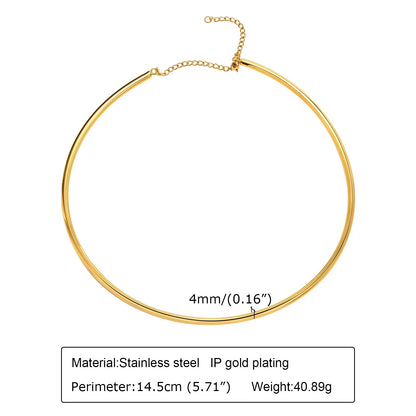 Open Collar Choker Necklace