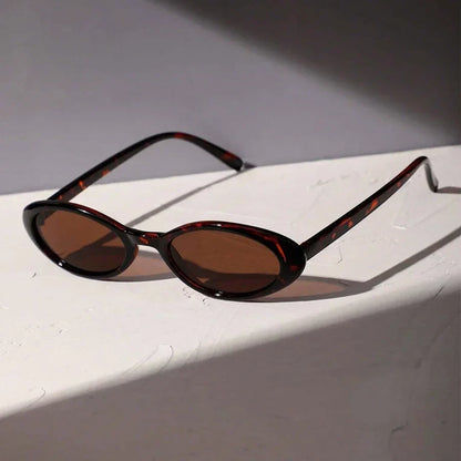 Oval Brown Fashion Sunglasses