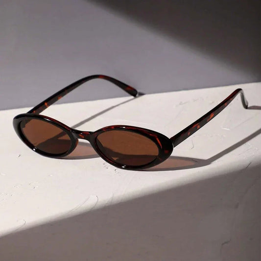 Oval Brown Fashion Sunglasses