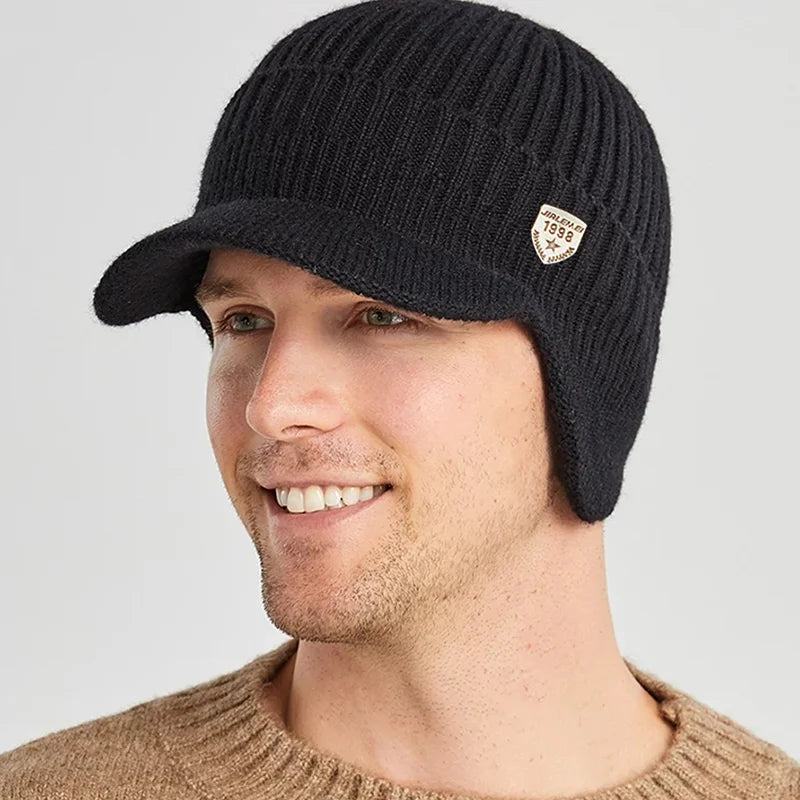 Men's Winter Knitted Ear Protection Hat