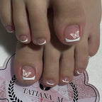 French False Toe Nails Heart
