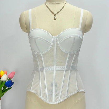 Transparent Mesh Sexy Corset