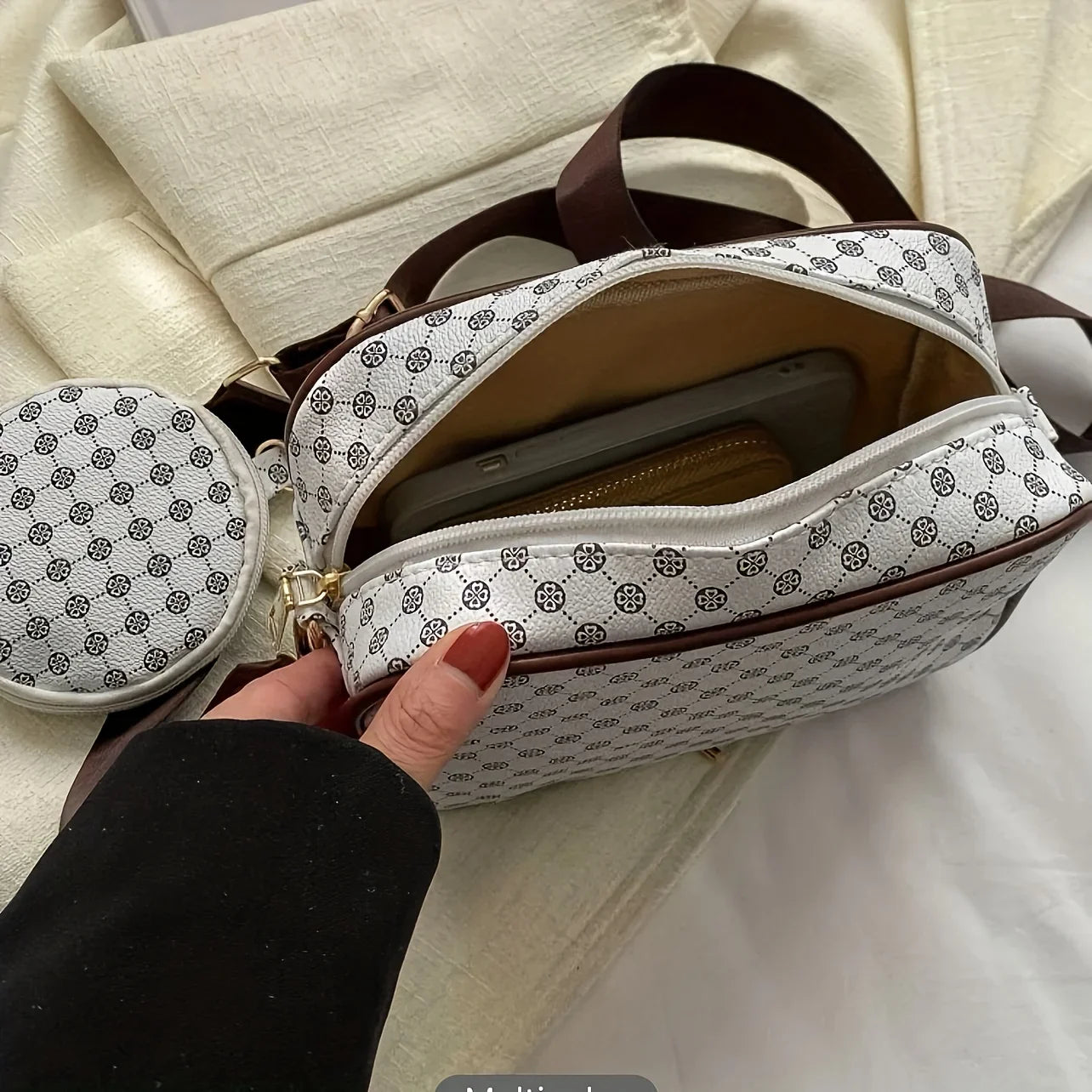 Geometric Crossbody Bag Set