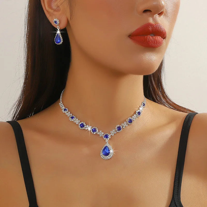 Elegant Rhinestone Jewelry Set
