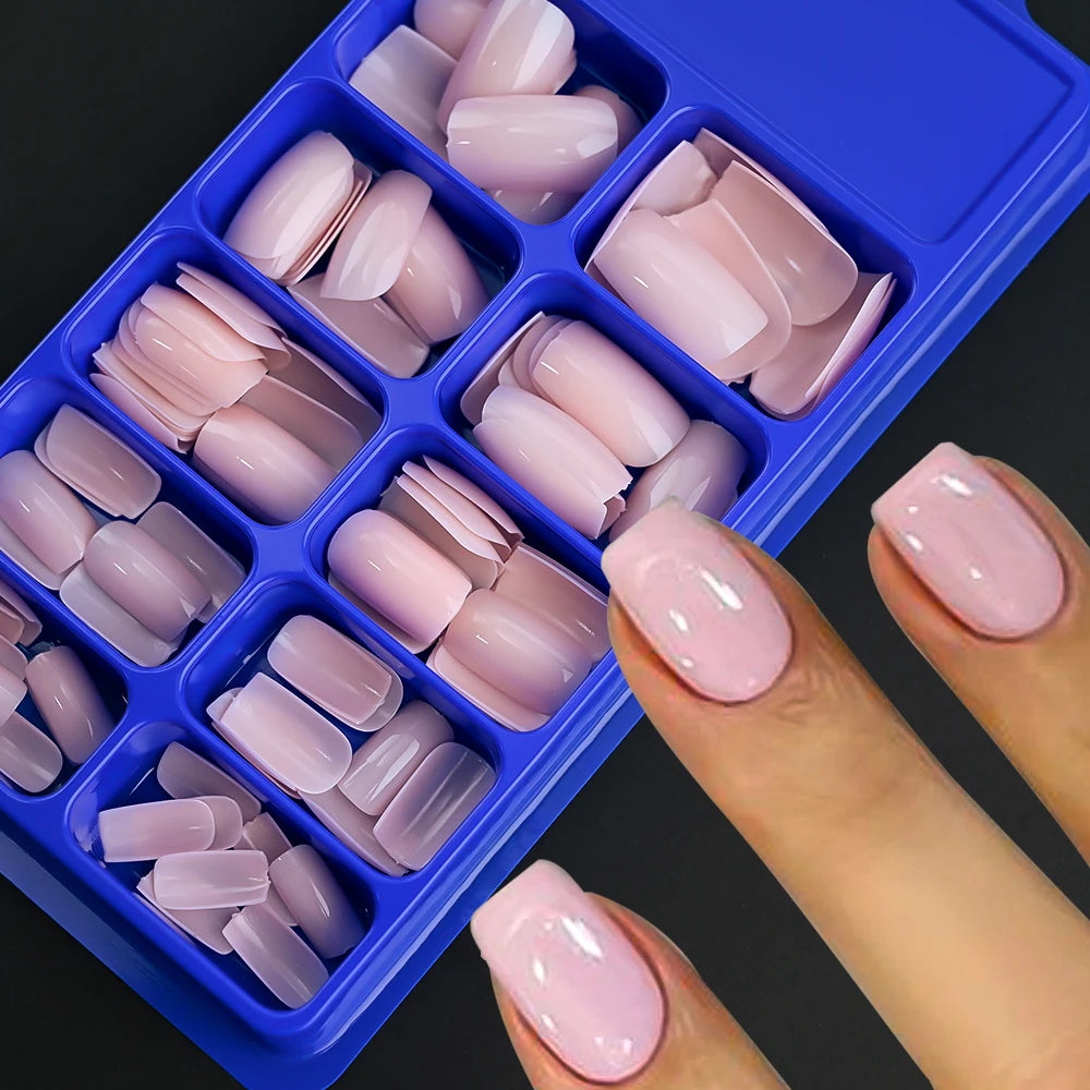 Milk White Press Nails Medium