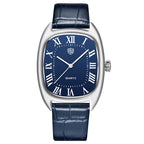 RollsTimi Oval Leather Quartz Watch