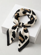 Pink Floral Silk Square Scarf