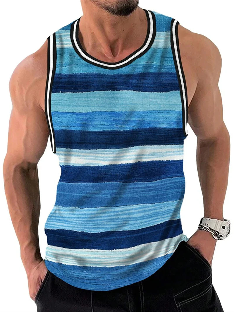 Vintage Stripe Quick-Dry Tank Top