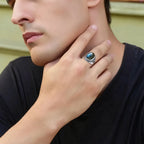 Intgem Labradorite Moonstone Ring