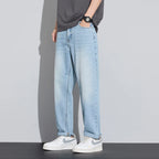 Breathable Elastic Straight Denim Jeans