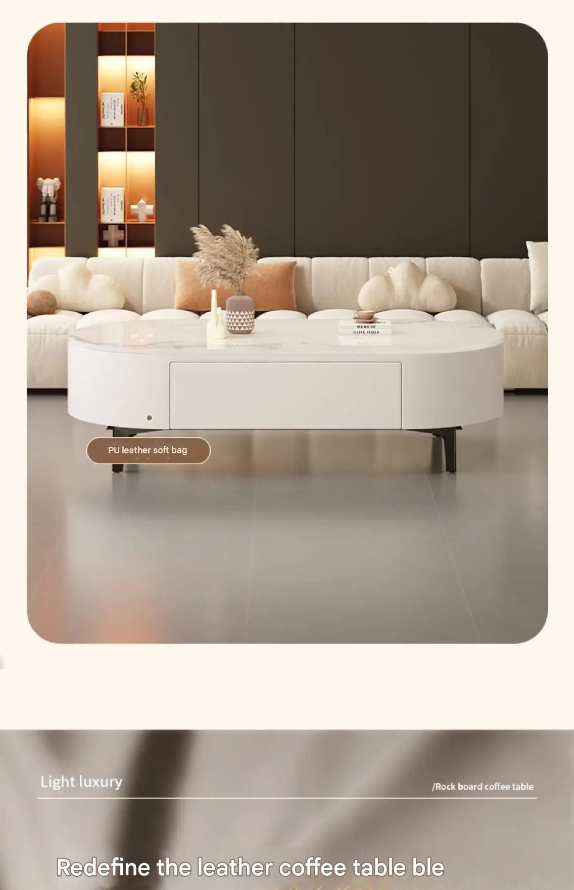 Modern Oval Coffee Table