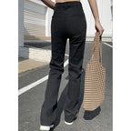 High Waist Straight Denim Jeans