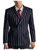 Pinstripe Double-Breasted Slim Tuxedo