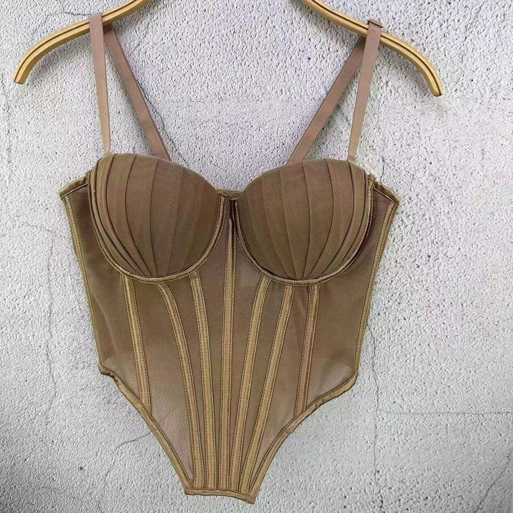 Solid Overbust Corset
