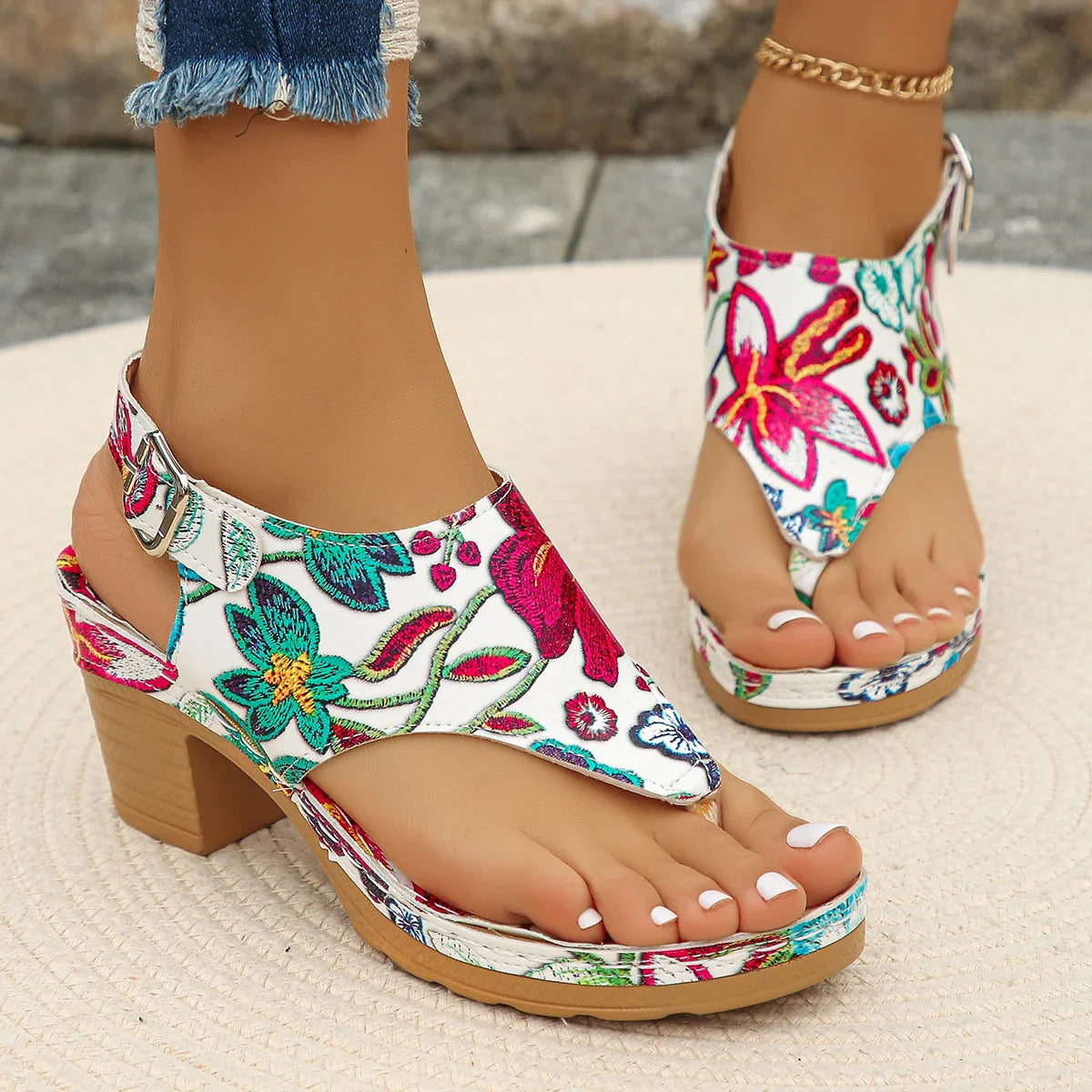 Summer Women Chunky Sandals