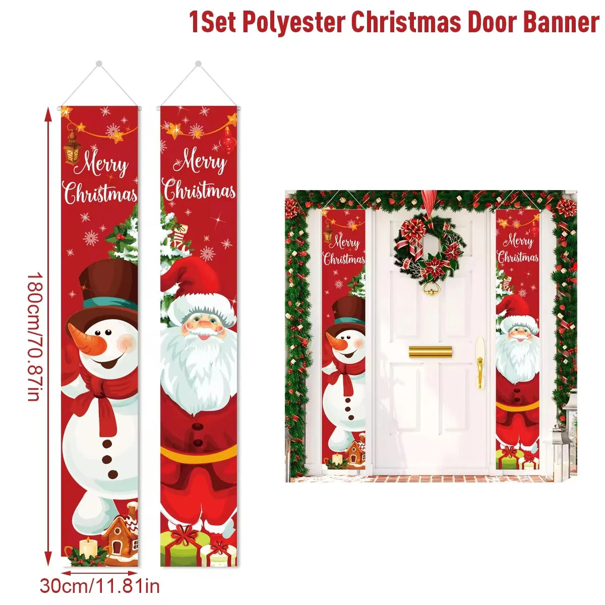 Christmas Hanging Door Banner