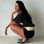Polyester Solid Asymmetric Collar True-To-Size Fit Top