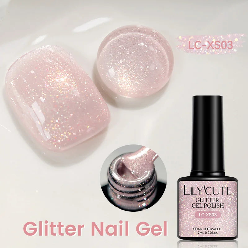 LILYCUTE Glitter Nail Gel Polish
